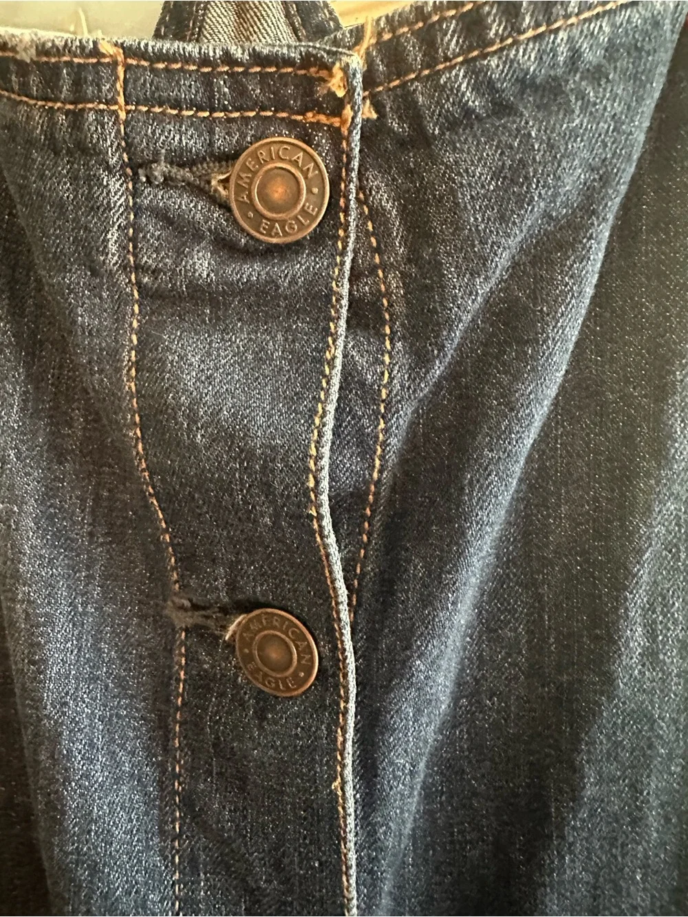 American Eagle | Front Button Denim Dress - Picture 4 of 8